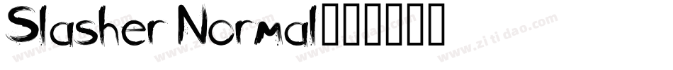 Slasher Normal字体转换